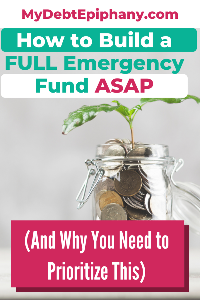 emergency fund mydebtepiphany