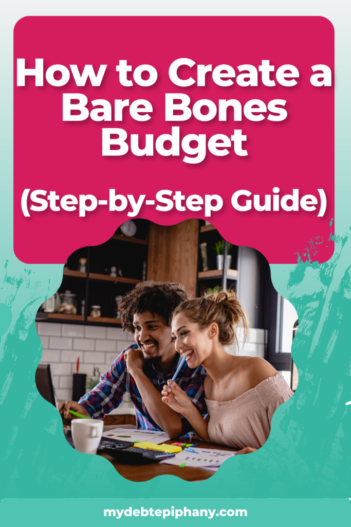 bare bones budget mydebtepiphany