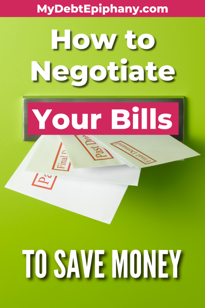 negotiate your bills mydebtepiphany
