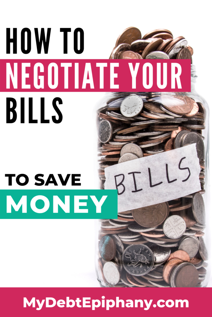negotiate your bills mydebtepiphany